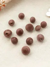 木目調樹脂製ボタン【子供用ドレス・手作り・水洗い可】