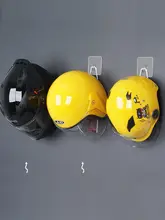 穴あけ不要のヘルメット収納ラック【壁掛け・バイク用・帽子掛け】