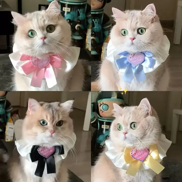 猫用薄荷風ネックカラー【ペット用・水分吸収・おしゃれなデザイン】