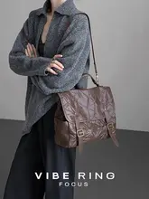 レトロ風のリュックサック【女性用・しわ加工・多機能・カジュアルスタイル】（セットアップ対応）