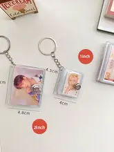 ミニ写真アルバム【1インチ・2インチ・キーホルダー付き・収納ケース・創意誕生日ギフト】