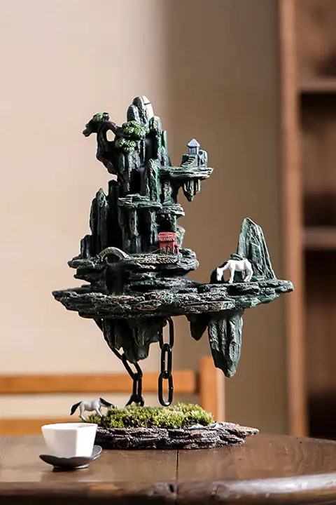 高山流水デザインの卓上香炉【新中式・創造的なインテリアアクセサリー】