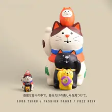 新年の招財猫 大型デスクトップ装飾【可愛らしいデザイン・ギフト用】