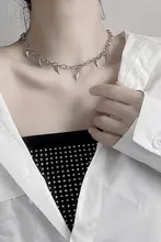 チタン製ネックレス【ユニセックス・ヒップホップスタイル・ロックボーンネックレス】