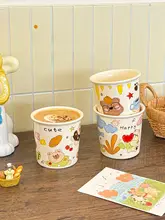 かわいいデザインのカートゥーンマグカップ【陶製・家庭用・カフェ用】（セットアップ対応）