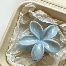 春夏用中型シュシュ【シャーククリップ・女性用・後頭部装飾・極上の柔らかさ】（セットアップ対応）