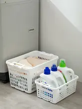 大容量 省スペース 洗面バス用 洗濯かご【通気性のあるデザイン】