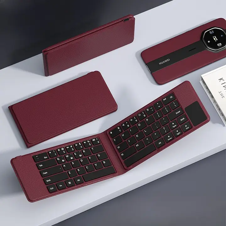 B．O．W 折りたたみ Bluetoothキーボード タッチパッド内蔵 コンパクト 軽量 タブレット iPad スマートフォン 多機種対応 DFH認証「BOW」