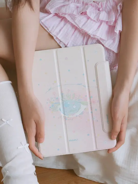 タブレットケース オリジナル iPad Air Pro mini 対応 マグネット フルカバー ペンホルダー 春 アイデザイン 「Ufology」