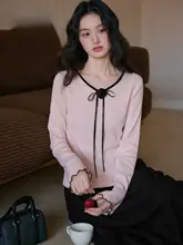 大きいサイズのVネック長袖Tシャツ【インナー・外着用・ピンク・秋用】