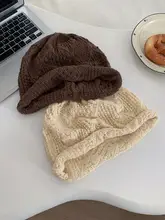 夏用 オープンワーク編みのキャップ【大きめデザイン・シンプル・女性用】