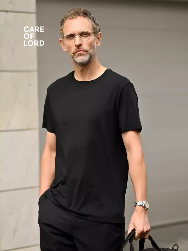 クルーネック半袖Tシャツ【夏用・メンズ・通勤カジュアル・寒冷感】