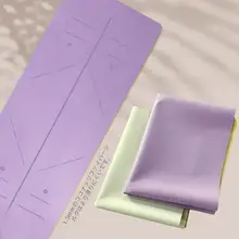 ヨガマット 折りたたみ式 携帯型 プロフェッショナル アウトドア 家庭用 天然ゴム 超薄型 滑り止め