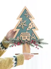 デスクトップ クリスマス 装飾品 ツリーオーナメント 雪の結晶 創造的なシーン 構成 小さなギフト 撮影プロップ