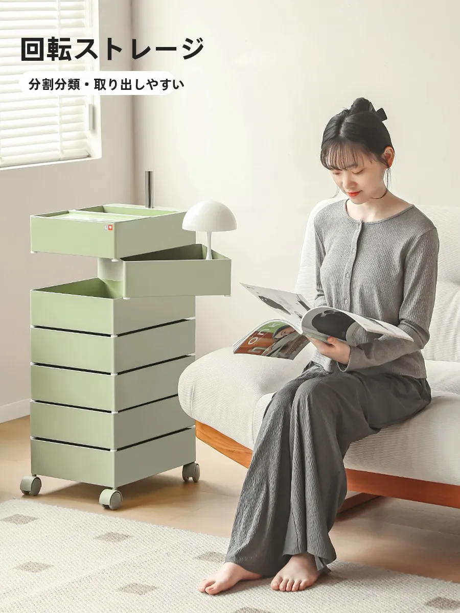 移動式収納キャビネットDN039：現代的な寝室向け多機能ワゴンの実用性と設計ポイント
