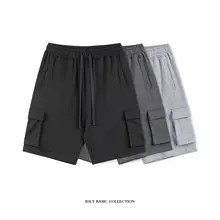 ルーズなワークウェア ミッドガード パンツ コットン カジュアル スポーツ ベーシック