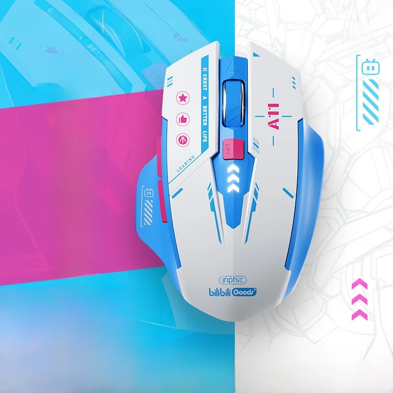 英菲克 A11 ビリビリコラボ ブルートゥースワイヤレスマウス：静音・3モード対応のデスク周りガジェット選びに最適な実用性を解説