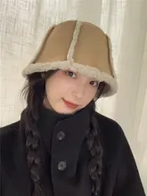 暖かいベル型バケットハット【極上の柔らかさ・秋冬用・女性用】