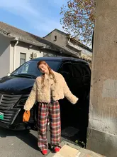 今屿花花 ショートラムウールコート【女性用・秋冬・厚手】