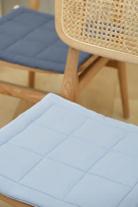 北欧スタイル用インテリアクッション【コットンリネン・木製チェア用・季節対応】
