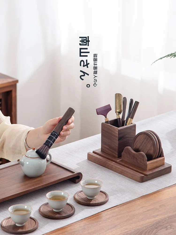 コースター 多機能 茶道に最適 北米産クルミ材の実用性と使い方