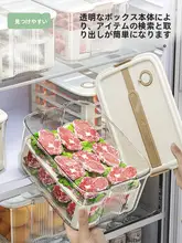 食品グレードの冷蔵庫収納ボックス【蓋付き・防塵・密閉容器・果物・野菜用】