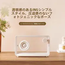 Bluetoothスピーカー シースルー 7色LED RGB デスク周り インテリア フィギュアディスプレイ DIY