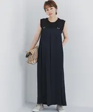 夏用ルーズフィットサスペンダーパンツ【ハイウエスト・ワイドレッグ・カジュアル】（セットアップ対応）