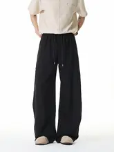 ストレートパンツ メンズ ルーズ 涼感 アメカ  ジ 着回し 夏 「City Hipster」