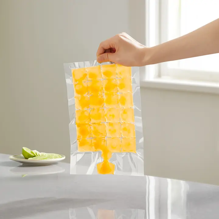 使い捨て食品用アイスバッグ【自封口・製氷用・便利なアイスボックス】
