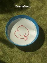 オリジナル手描き陶器フルーツプレート【創意的な誕生日ギフト・カジュアルパーティー用】