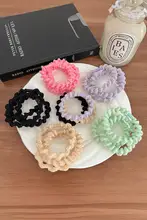 高めのポニーテール用黒色ゴムヘアバンド【極上の柔らかさ・ヘアアクセサリー】