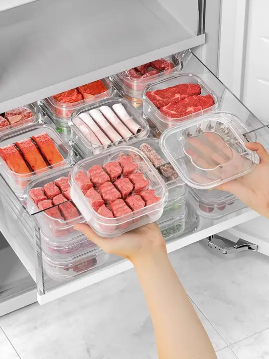 冷凍肉用仕切りボックス【食品グレード・キッチン用収納容器】