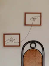 レトロな猫と犬の刺繍装飾画【創造的なギフト】