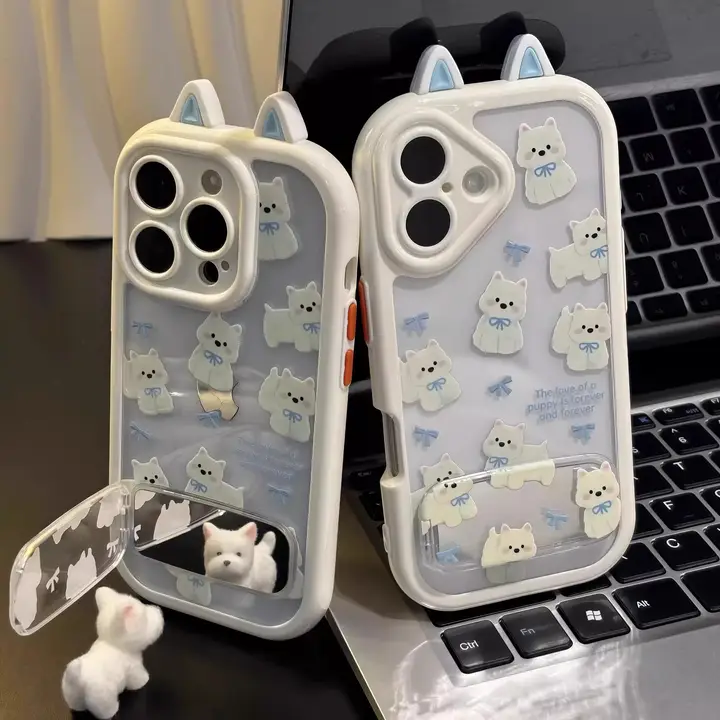 リボンデザインのスマートフォンケース【高地支架対応・iPhone・Android対応】