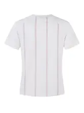 レディース ストライプスポーツTシャツ【夏用・ショートスリーブ・ジャージ風】