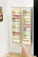 玄関用壁掛けミニティッシュ収納ボックス【ハンカチやウェットティッシュも収納可】