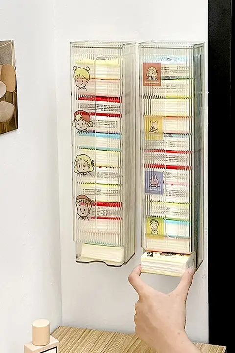 玄関用壁掛けミニティッシュ収納ボックス【ハンカチやウェットティッシュも収納可】