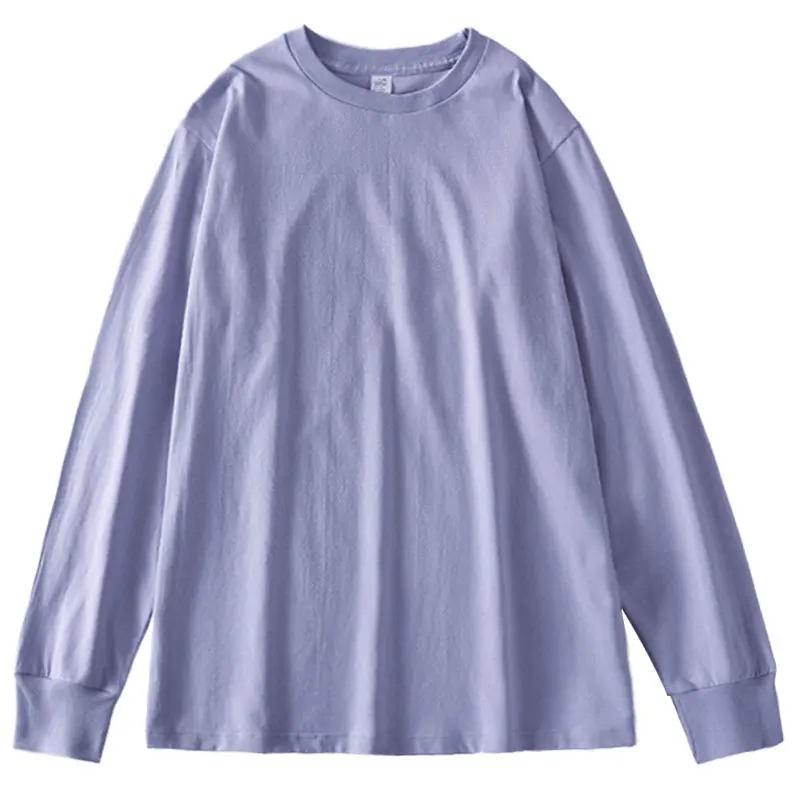 ロンティー重ね着はどうやって着る？ミストパープルのコットンTシャツが解決する、日常の着こなしの悩み