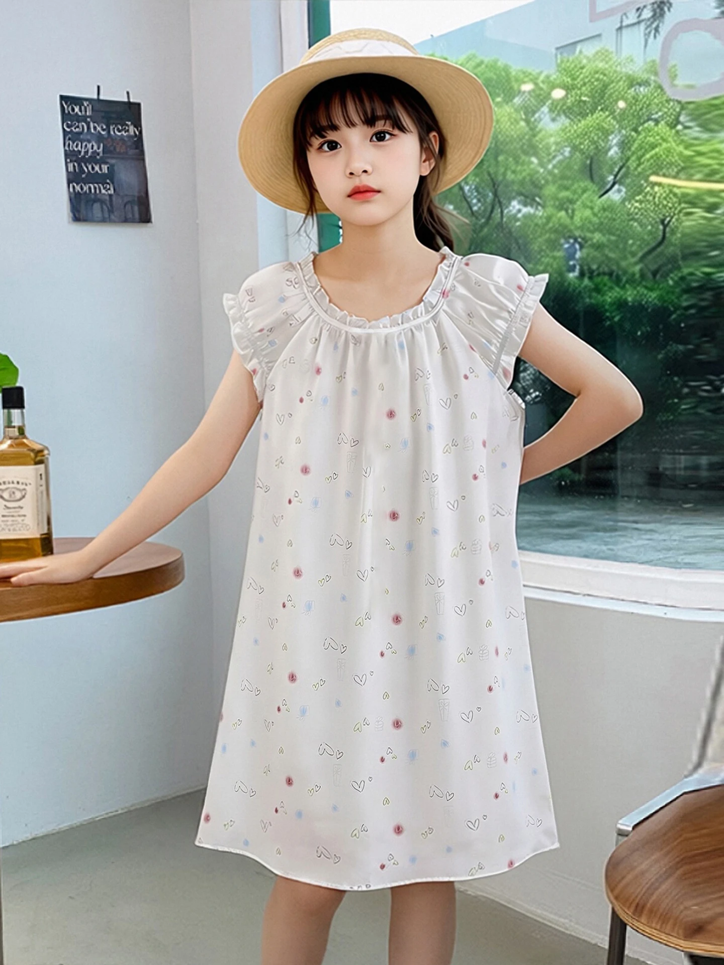 子供用シルクパジャマ：春夏に最適な100%桑蚕絲プリンセスデザインのホームウェア