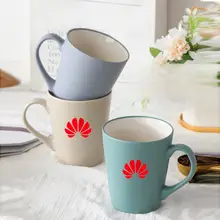 おしゃれな北欧風 陶製マグカップ【蓋付き・スプーン付き・カフェ用・家庭用】