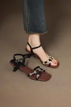 フランス風 美しいレディースサンダル【夏用・厚底・ソフトソール】