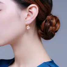 925シルバー製14K金メッキ 天然淡水パールピアス【個性的なサークルデザイン・アレルギー対応】