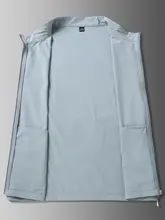 夏用軽量大きいサイズ メンズ UVカットジャケット【ゆったりしたスタンドカラー・無地デザイン・アウトドア用】（セットアップ対応）