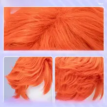 狐ニック コスプレウィッグ【打毛てっぺん・耳と尾付き】