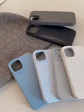 シンプルな液体シリコンiPhoneケース【iPhone対応・柔らかい・全包】