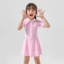 女の子用スカートタイプ競技水着【分体型・快適な着用感・ビビッドカラー】（セットアップ対応）