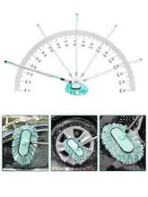回転式ロングハンドル車用洗車モップ【多機能・伸縮可能・厚手・家庭用・車用】