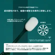 極上の柔らかさ！抗菌ナノ素材の広頭歯ブラシ【超密刷毛・万毛】