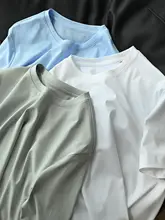 極上の柔らかさのコットンTシャツ【メンズ・クルーネック・無地・短袖・夏用】